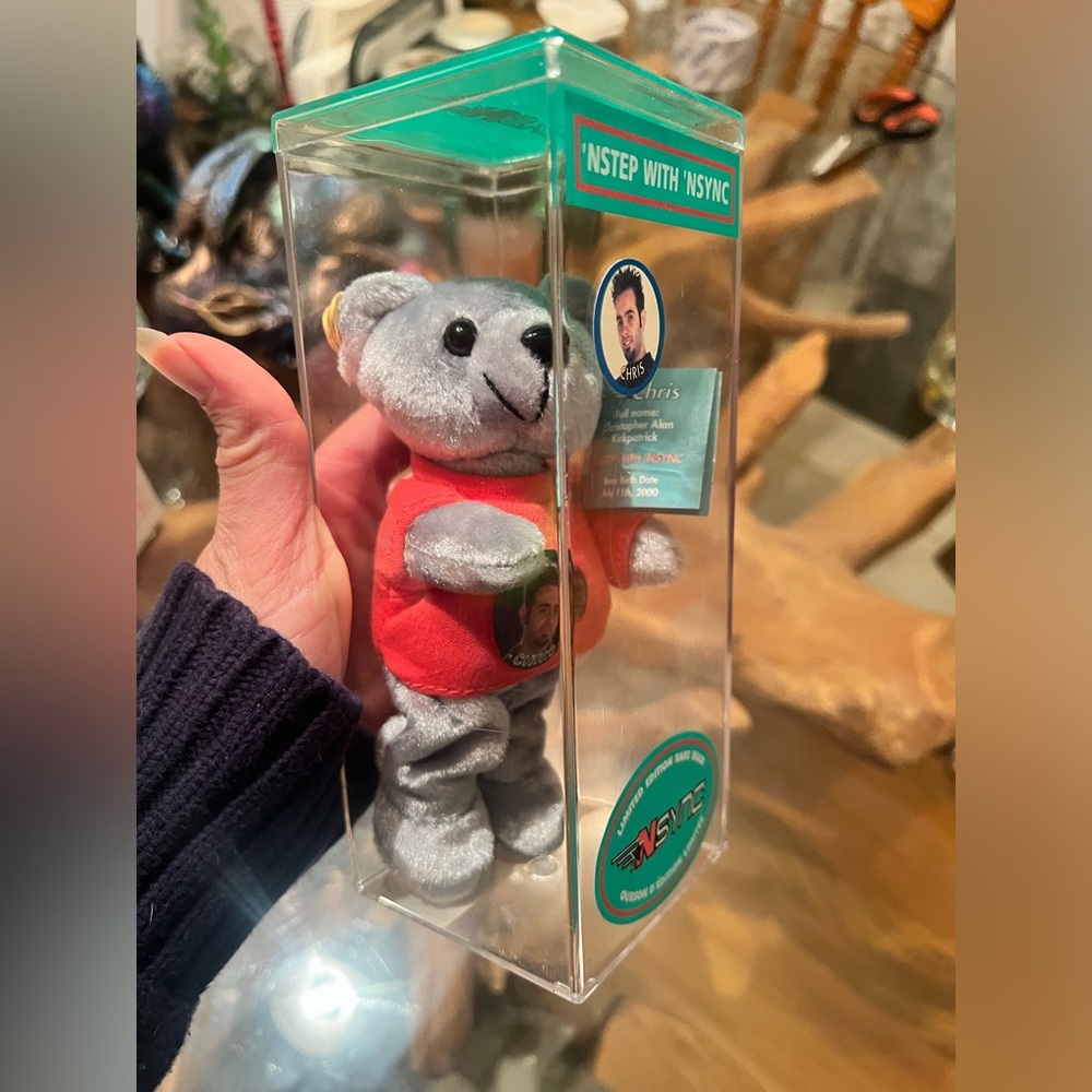 NSTEP WITH ‘NSYNC Limited Edition Rare Bear. Chris.Still In Original Packaging!